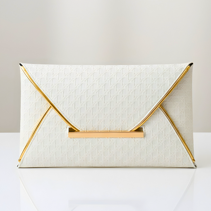 The Golden Envelope Clutch Bag — detail view