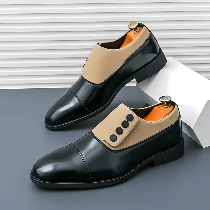 Corvani Cap-Strap Loafer — back view