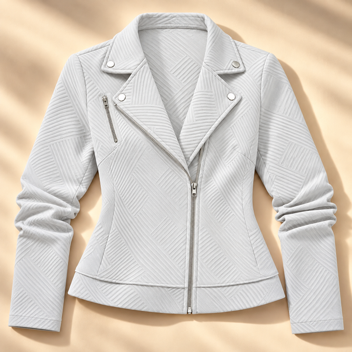 Francesca Textured Moto Jacket