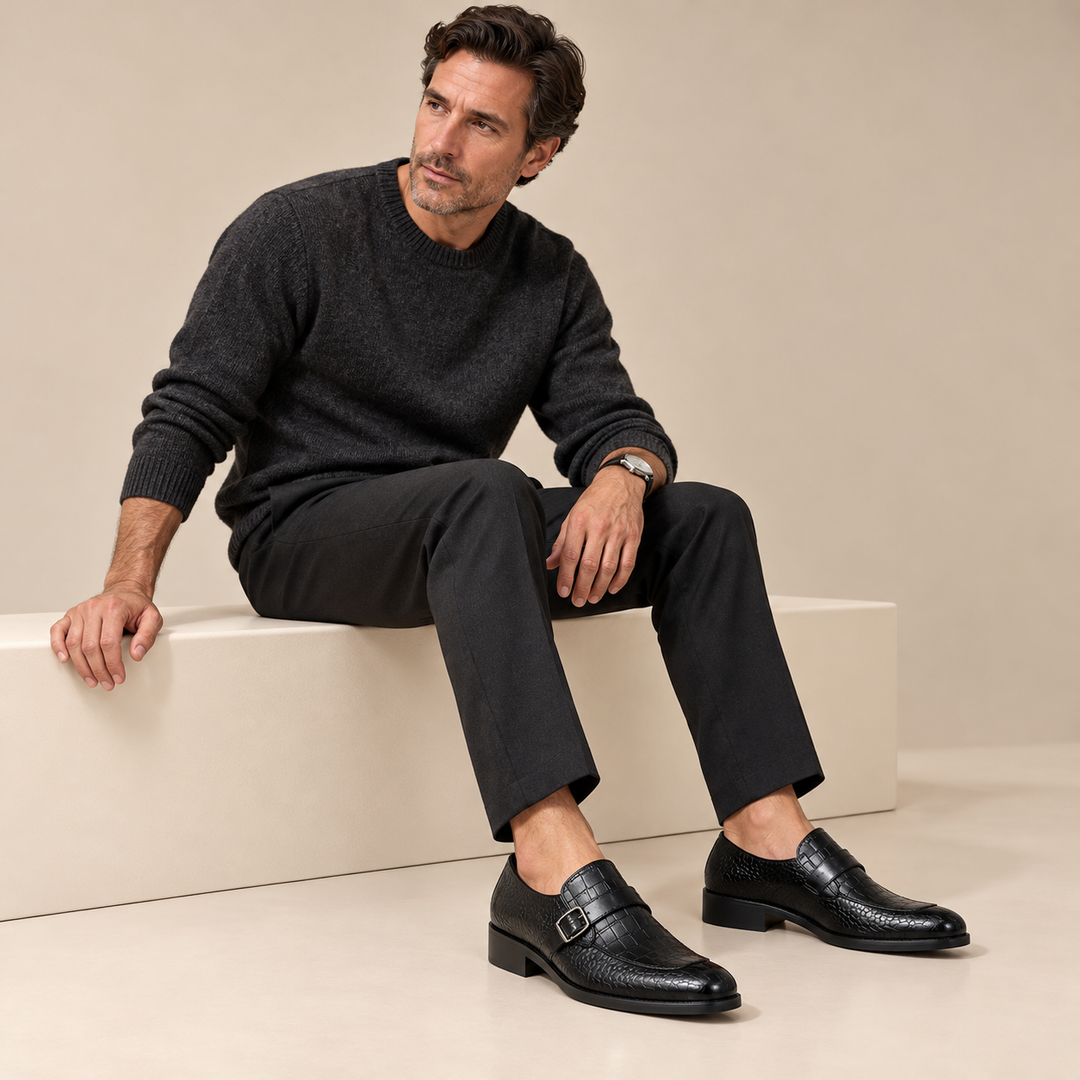 Carlton Croc Buckle Loafers