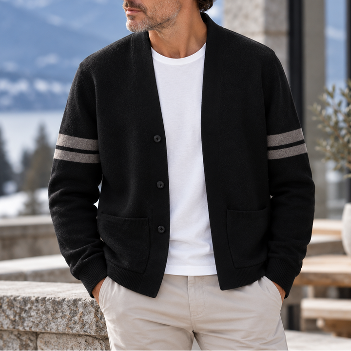 Hudson Varsity Stripe Cardigan