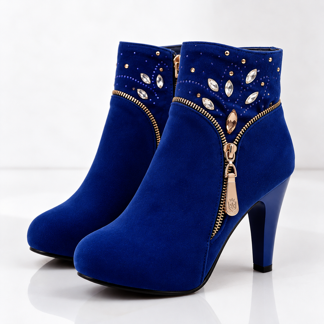 Banff Rhinestone Ankle Boots
