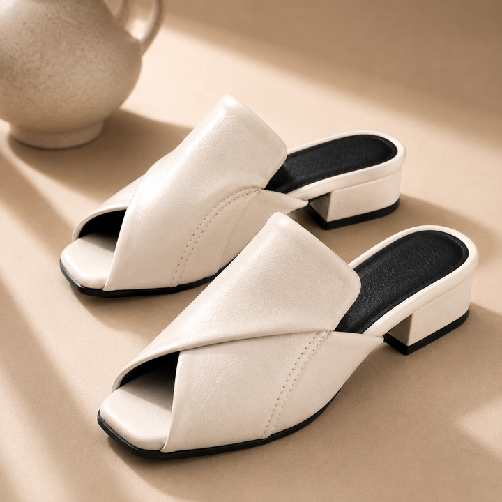 Carmel Peep Toe Mules
