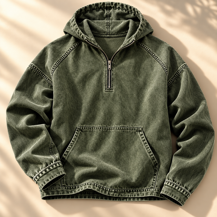 Jacob Washed Zip Hoodie