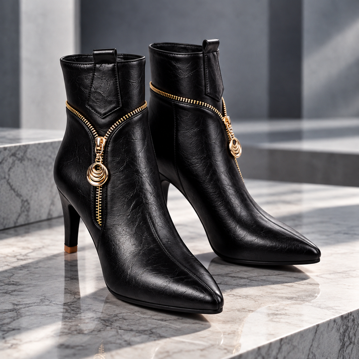 Josie Zip Ankle Boots