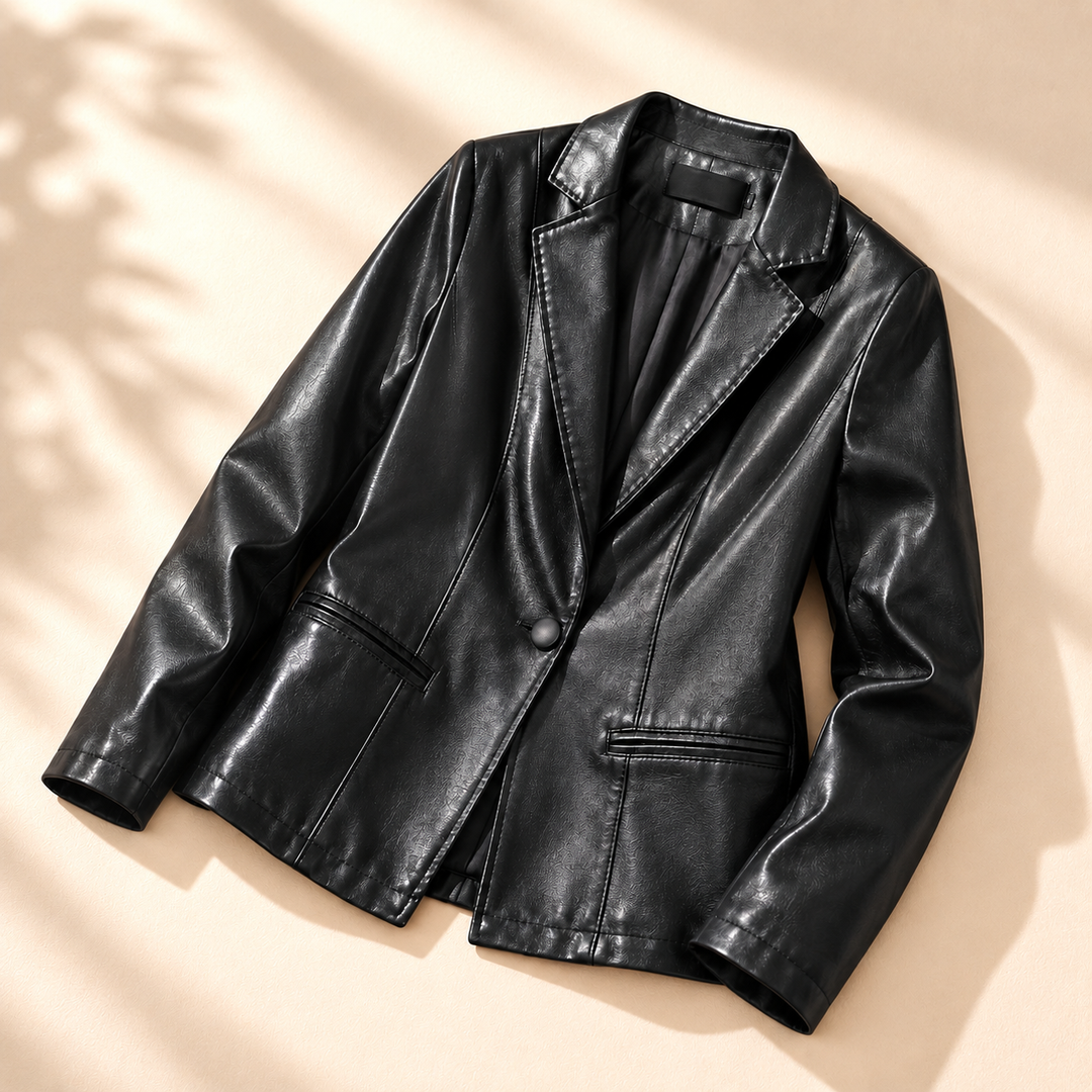 Harper Lambskin Leather Blazer