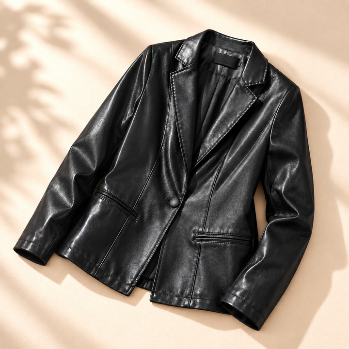 Harper Lambskin Leather Blazer