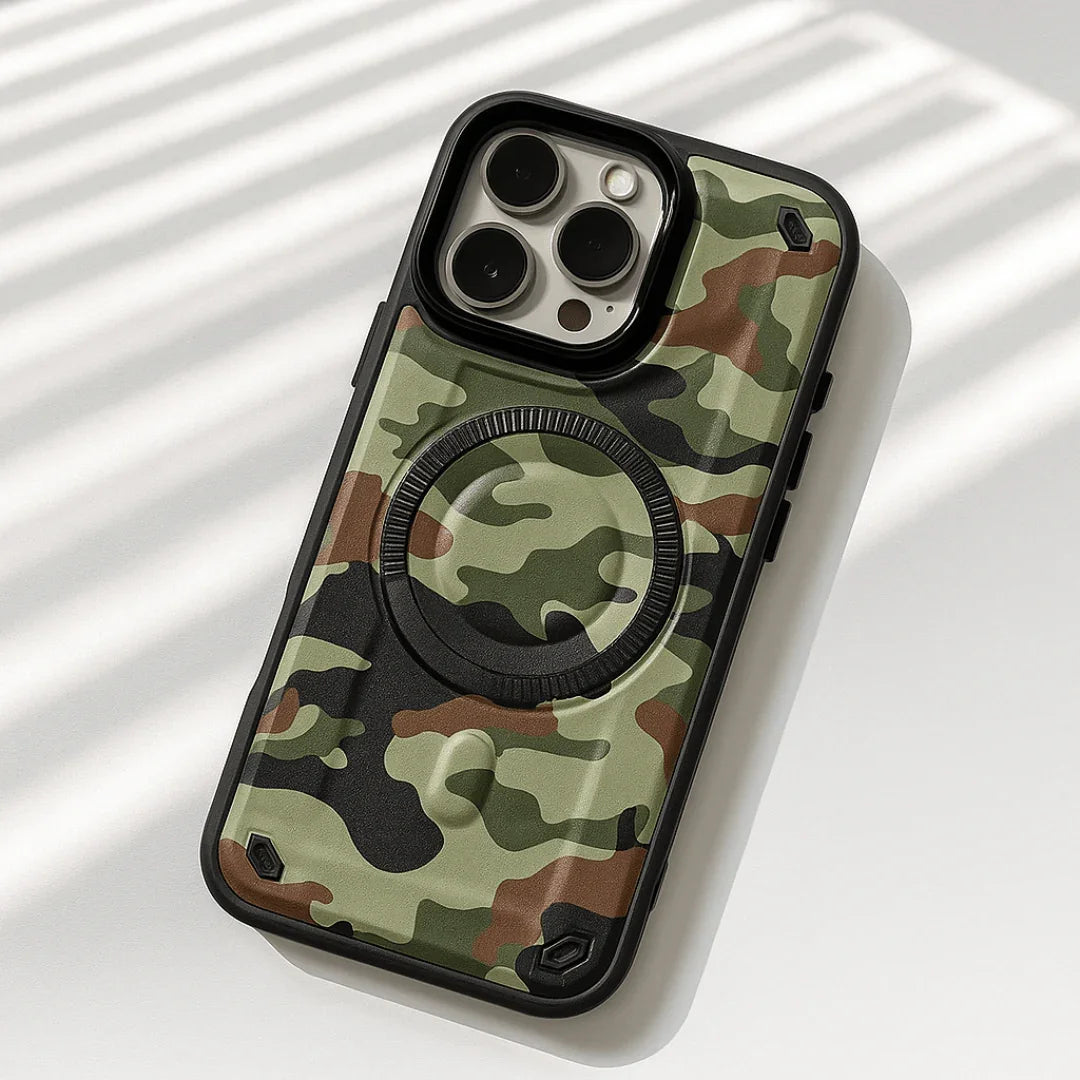 MagShell Camo Case — detail view