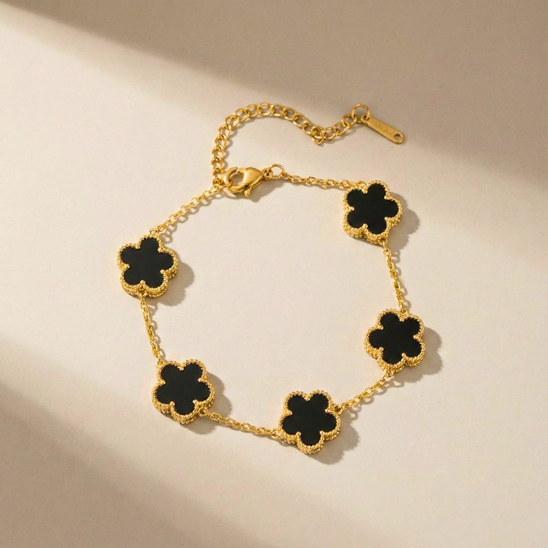 Aurora Shine Clover Charm Bracelet — lifestyle shot