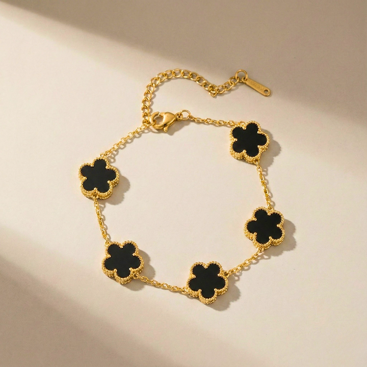 Aurora Shine Clover Charm Bracelet — lifestyle shot