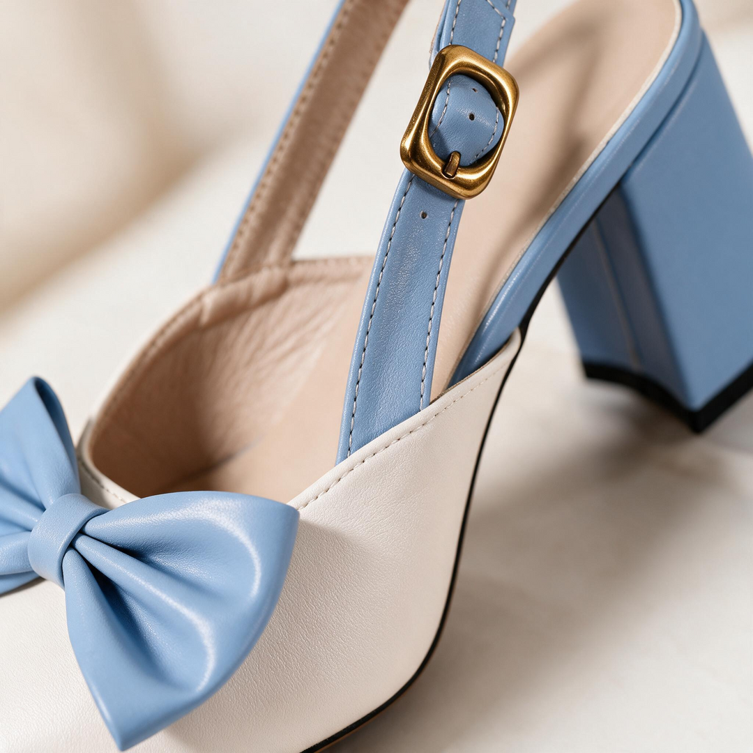 Lisbon Bow Slingback Heels