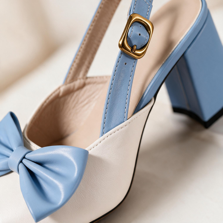 Lisbon Bow Slingback Heels