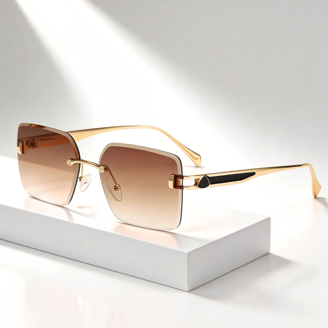 Milana Rimless Shades — front view