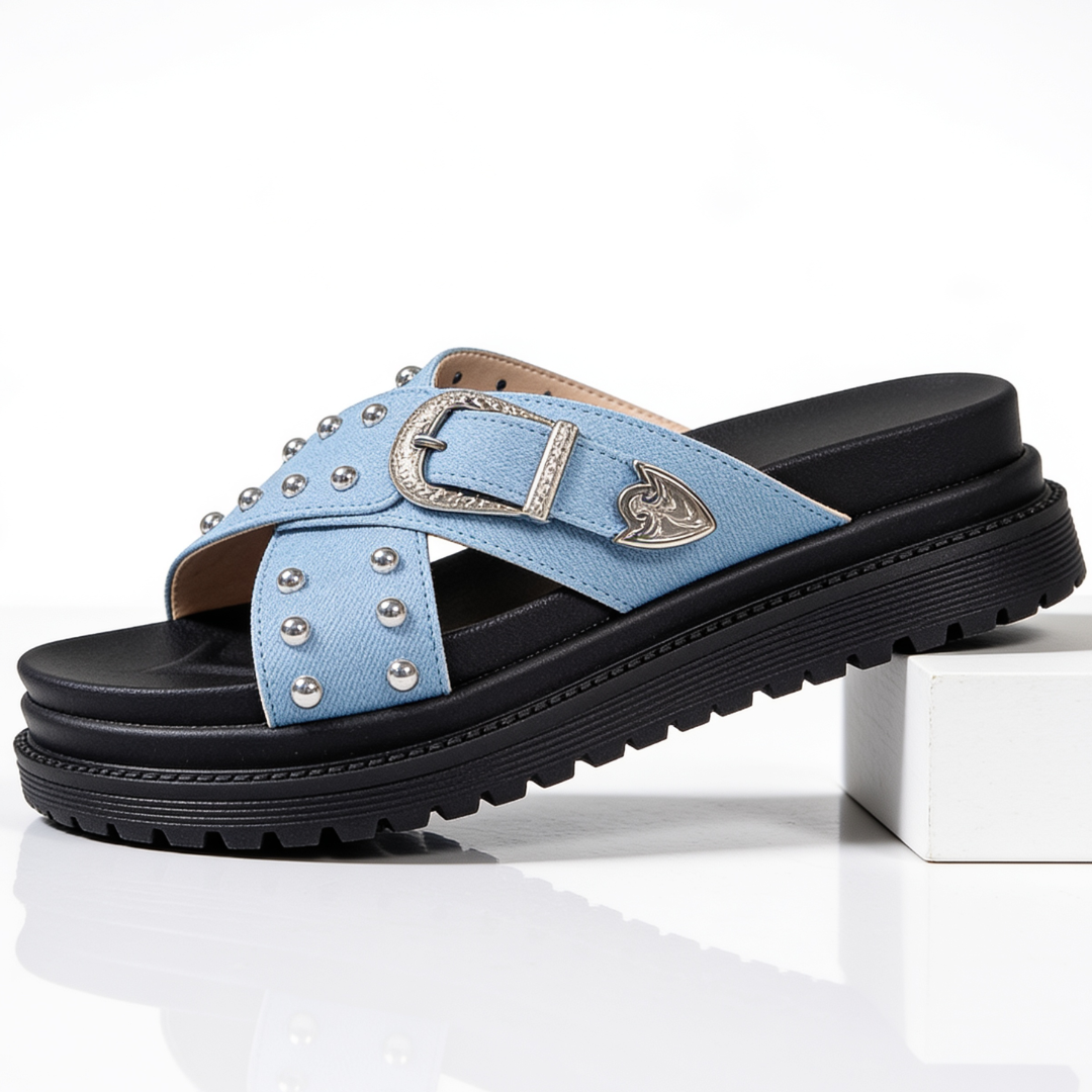 Juliette Studded Slides