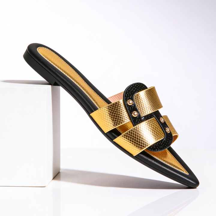 Odette Pointed Mules — back view