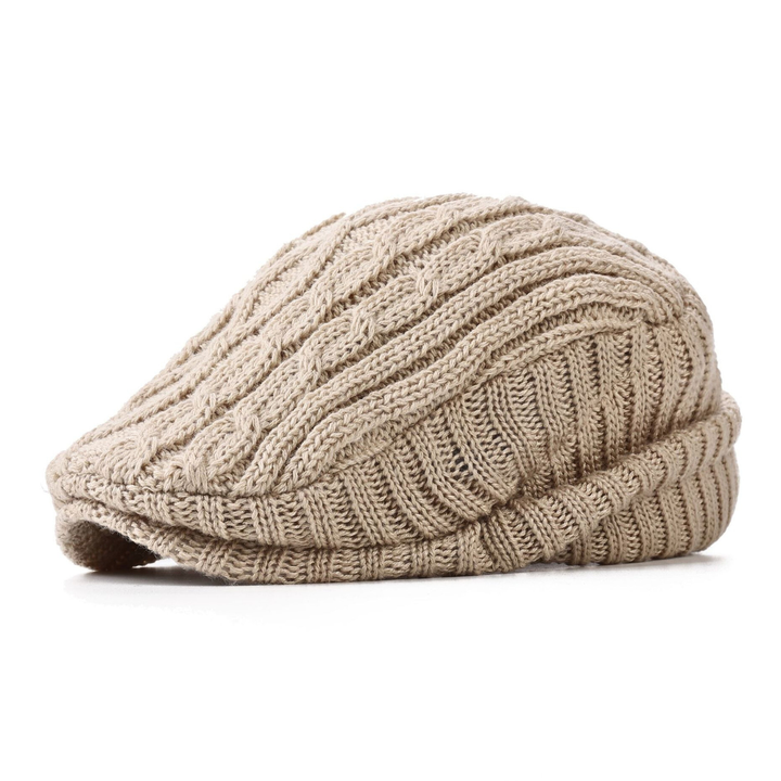 Summit Knit Flat Cap — side view