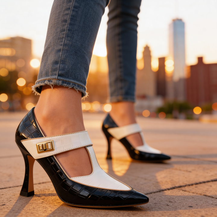 Vivienne Empress Heels — close-up detail