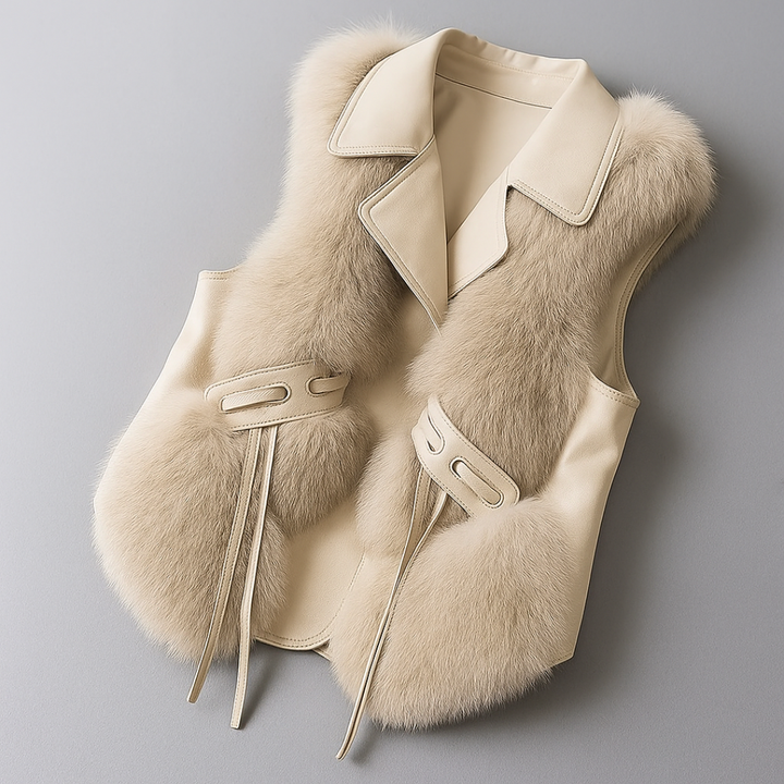 Noble Winter Fur Vest — close-up detail