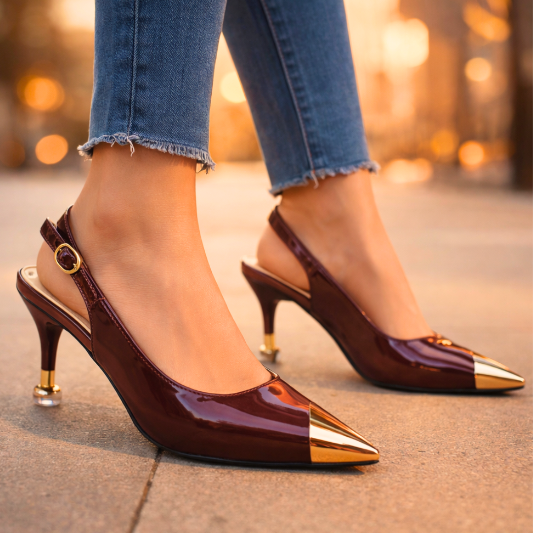 Odette Slingback Stiletto Heels — packaging