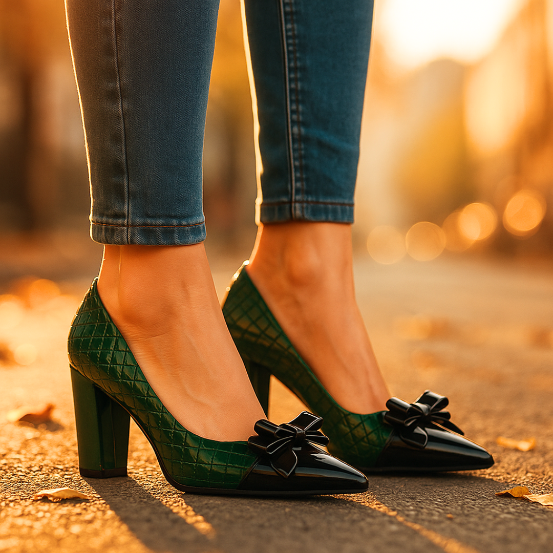 Vivienne Bowtie Heels — lifestyle shot