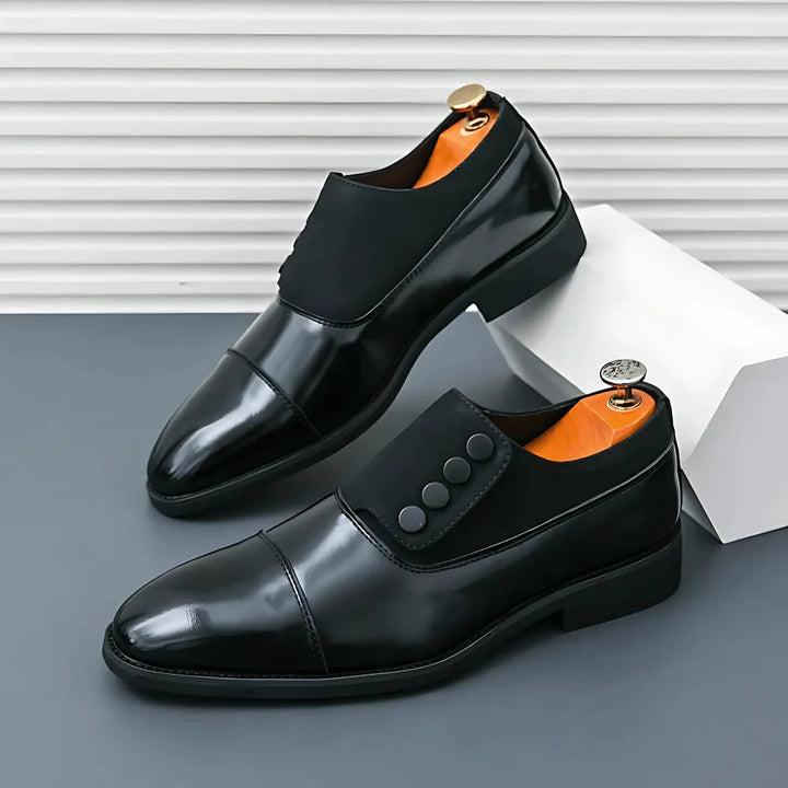 Corvani Cap-Strap Loafer — lifestyle shot