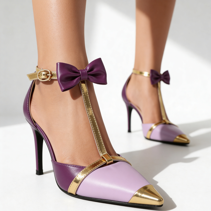 Vivienne Blacktie Heels — detail view