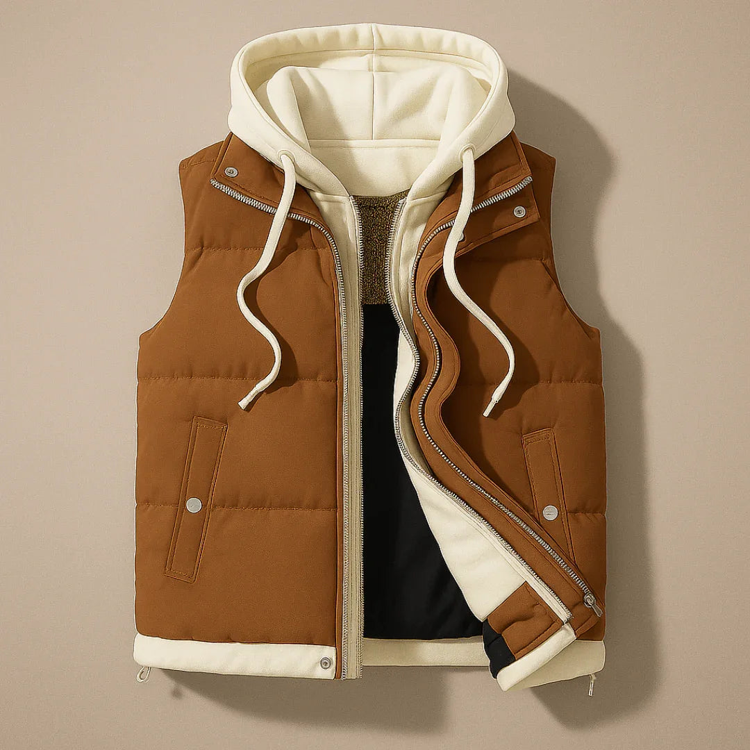 Fairmont Hooded Vest — back view