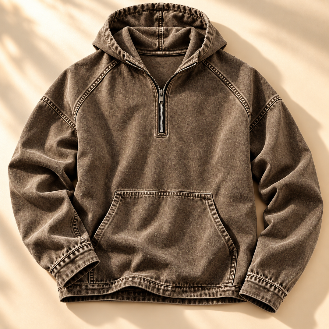 Jacob Washed Zip Hoodie