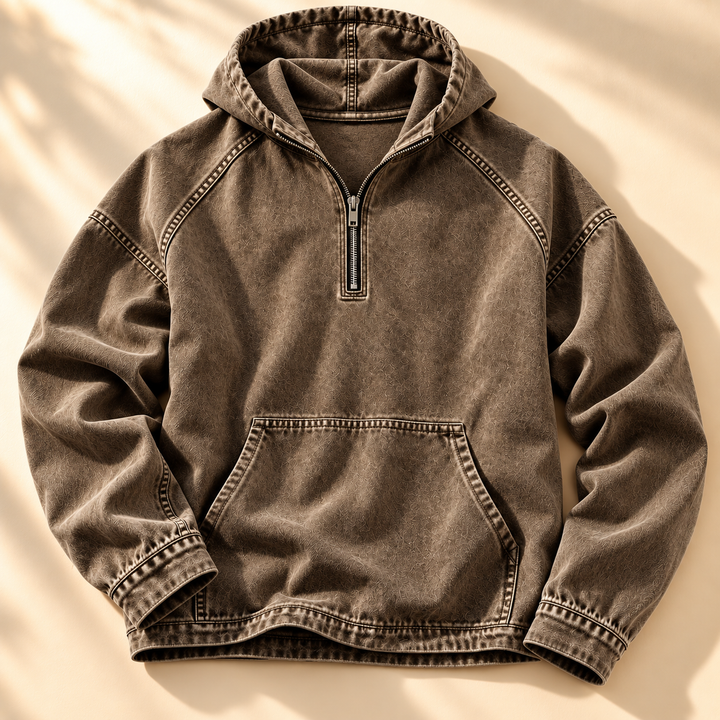 Jacob Washed Zip Hoodie