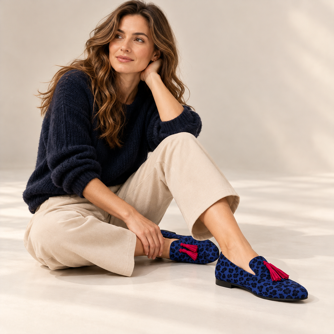 Savannah Leopard Tassel Loafers