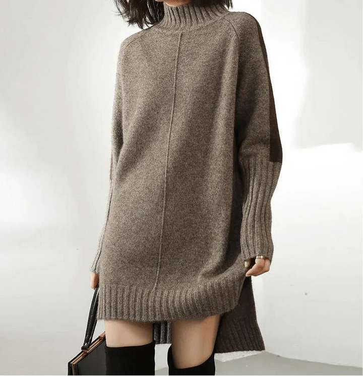 Tundra Turtleneck Sweater Dress — front view