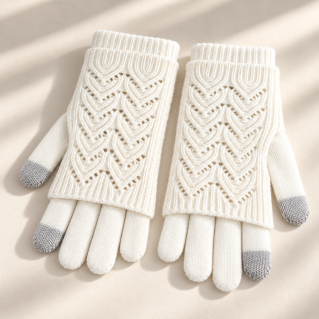 Cleo Layered Knit Gloves