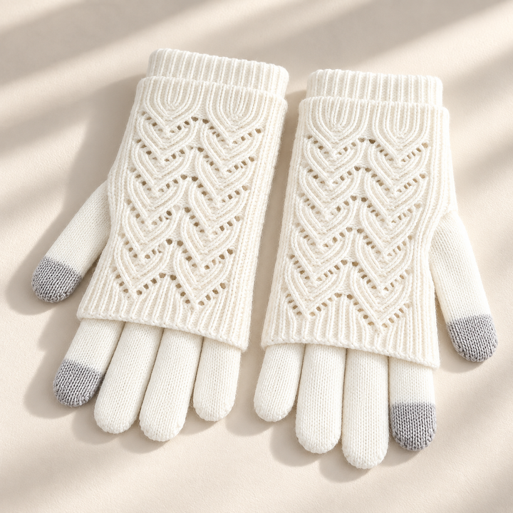 Cleo Layered Knit Gloves
