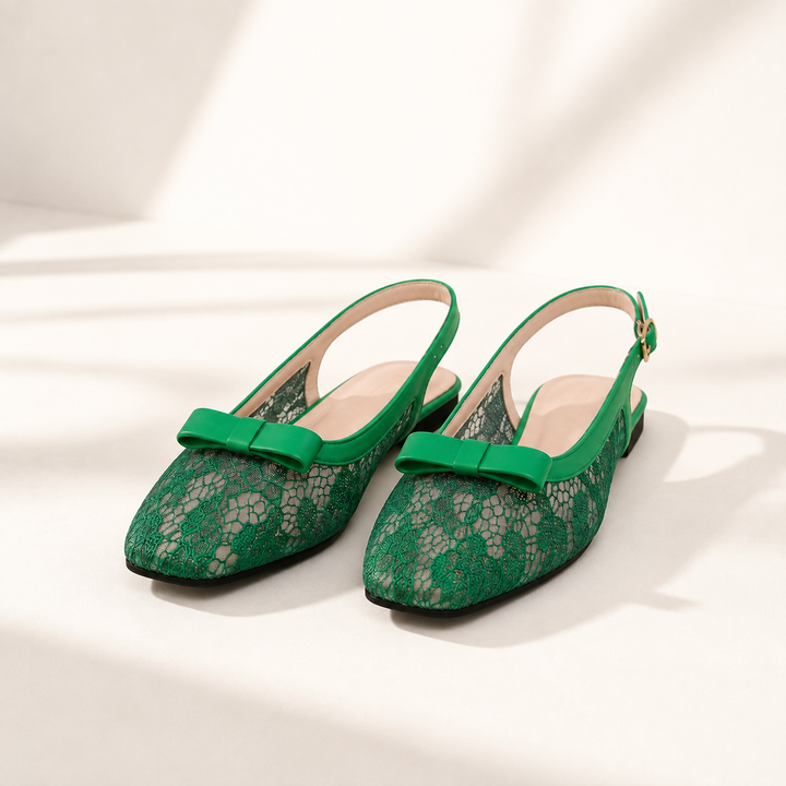 Lillian Lace Slingbacks