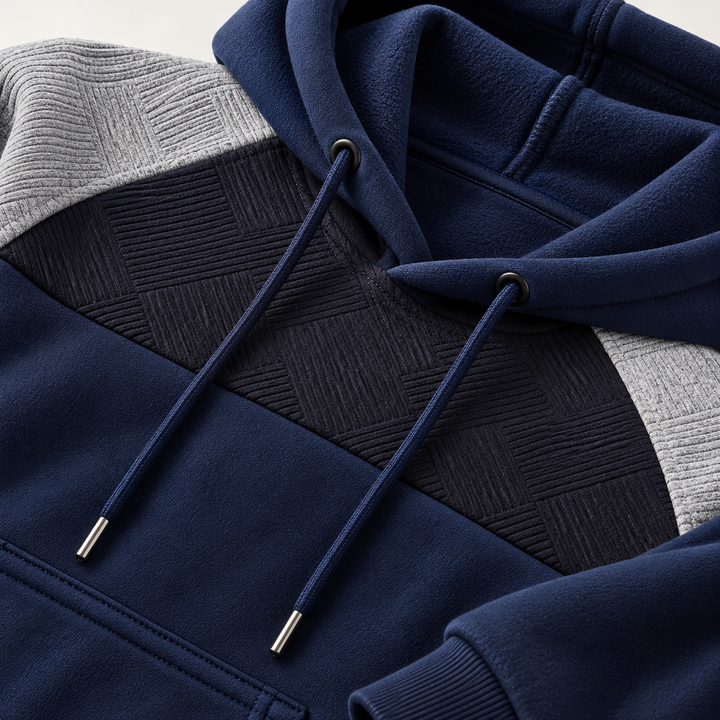 Hudson Panel Fleece Hoodie