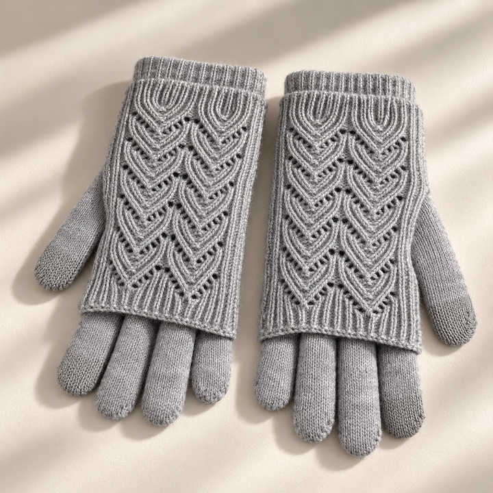 Cleo Layered Knit Gloves