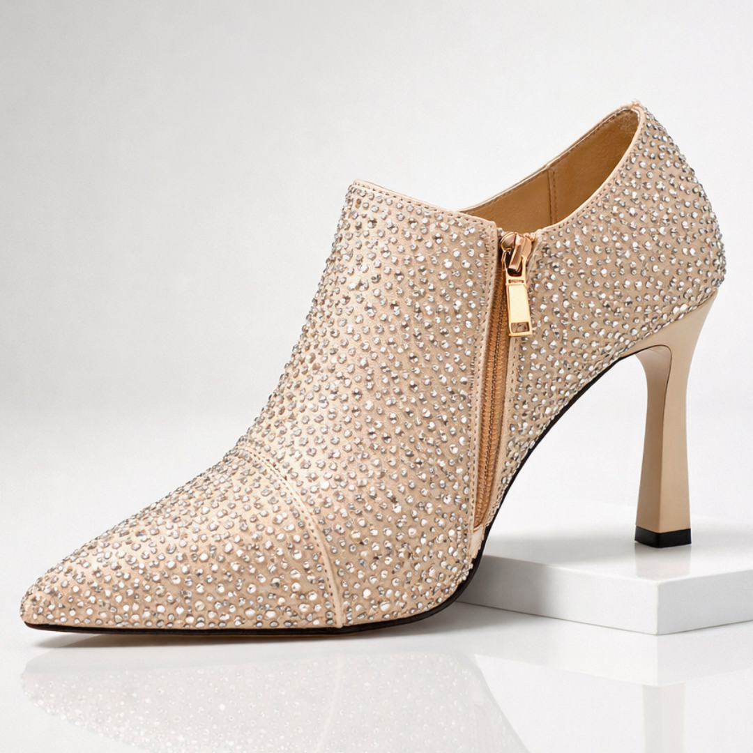 Seraphina Rhinestone Kitten Heels — packaging