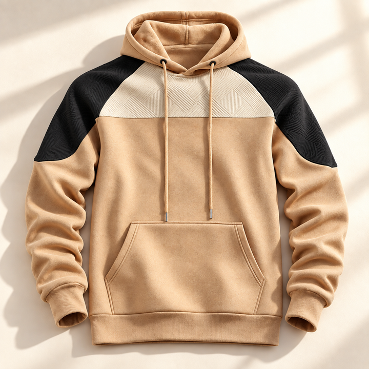 Hudson Panel Fleece Hoodie