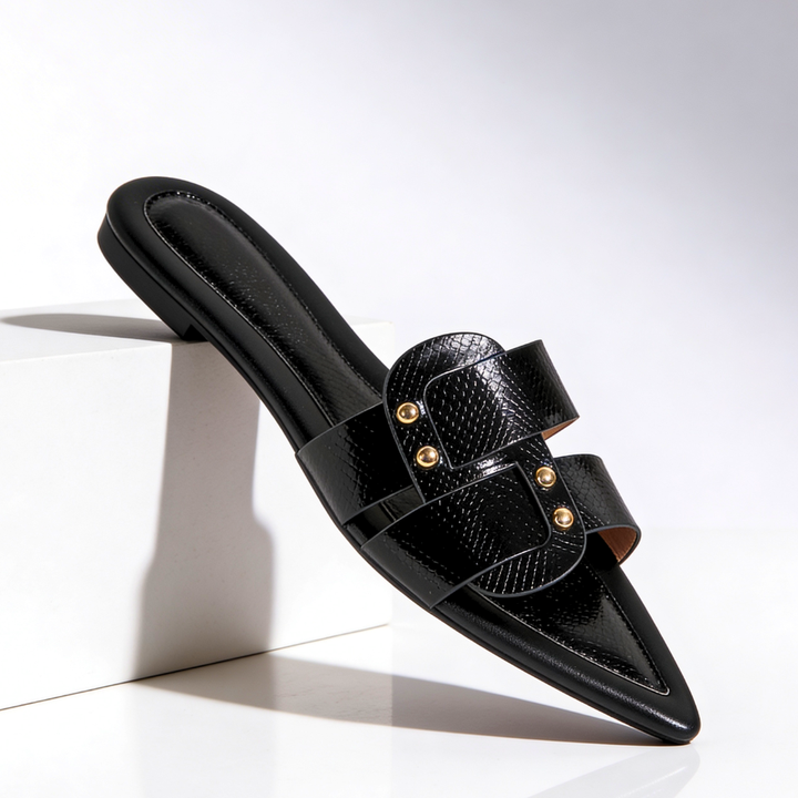 Odette Pointed Mules — lifestyle shot
