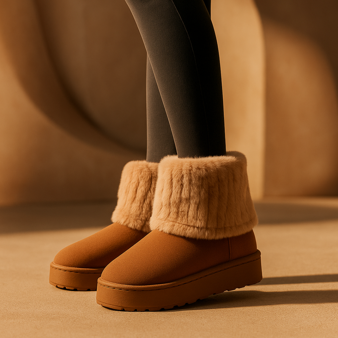 Harper Lane Fluffy Boots — lifestyle shot
