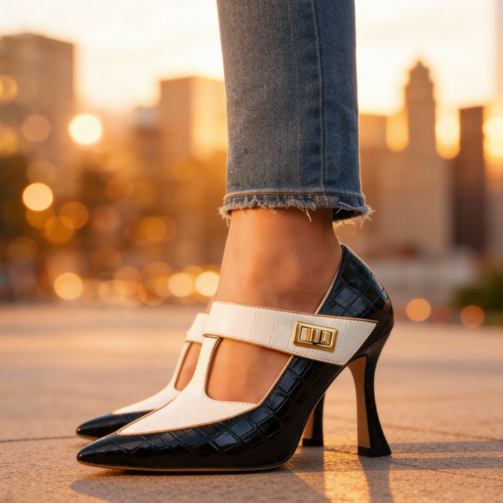 Vivienne Empress Heels — styling shot