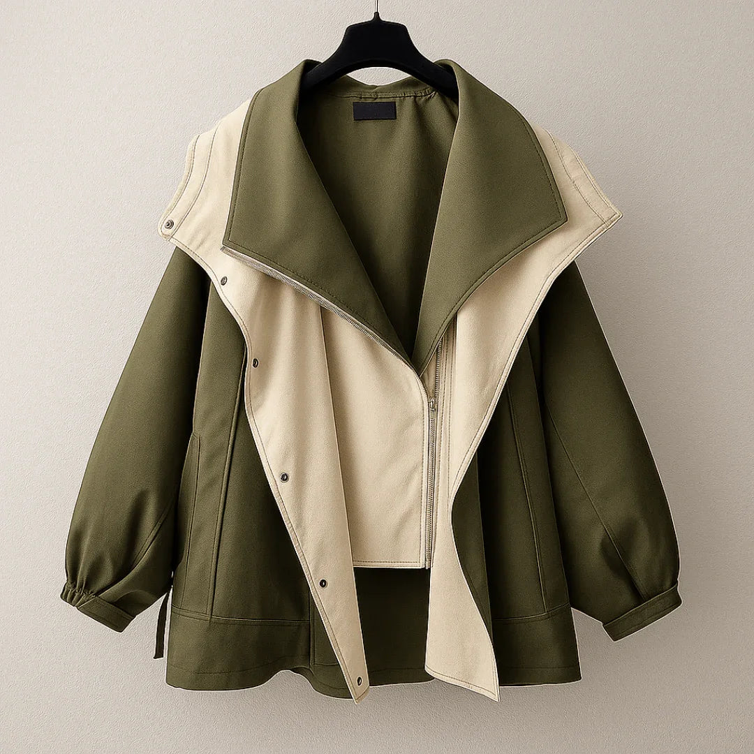 Sofia Drape Windbreaker — side view