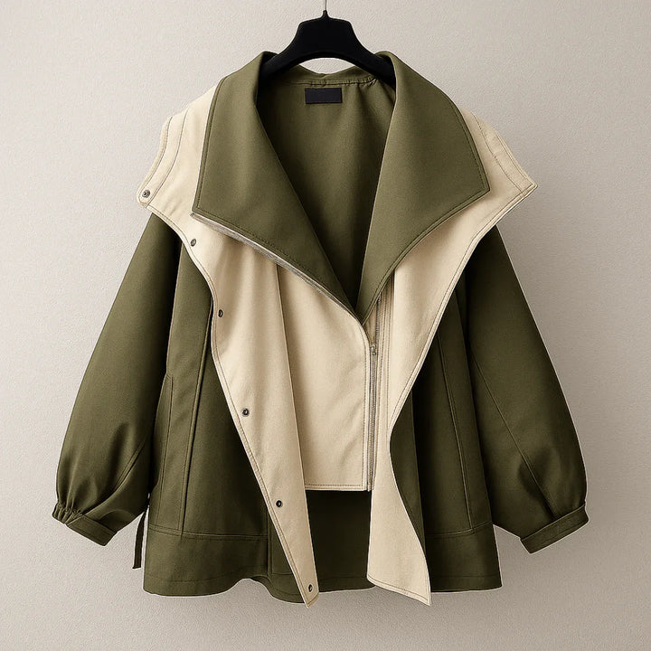 Sofia Drape Windbreaker — side view