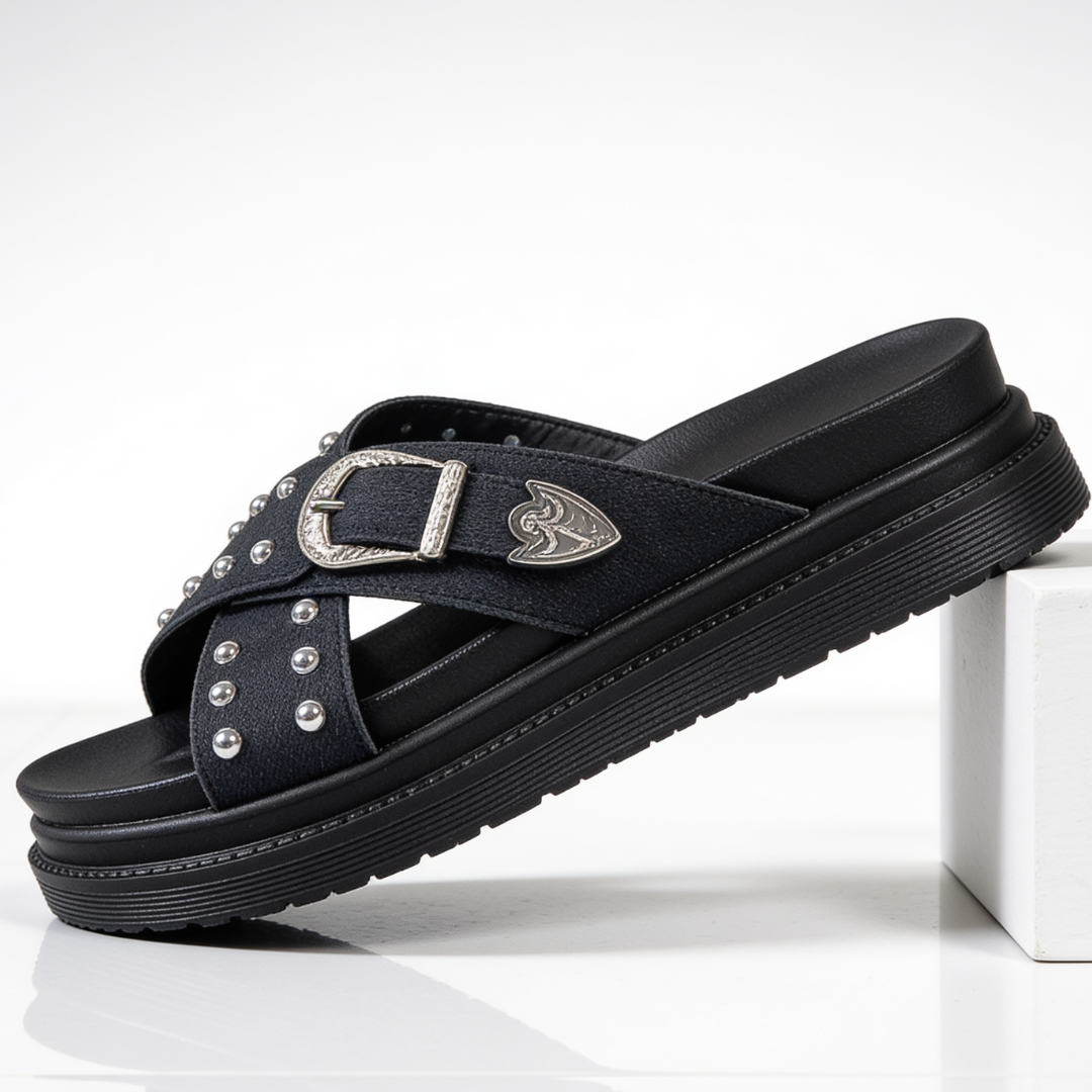 Juliette Studded Slides