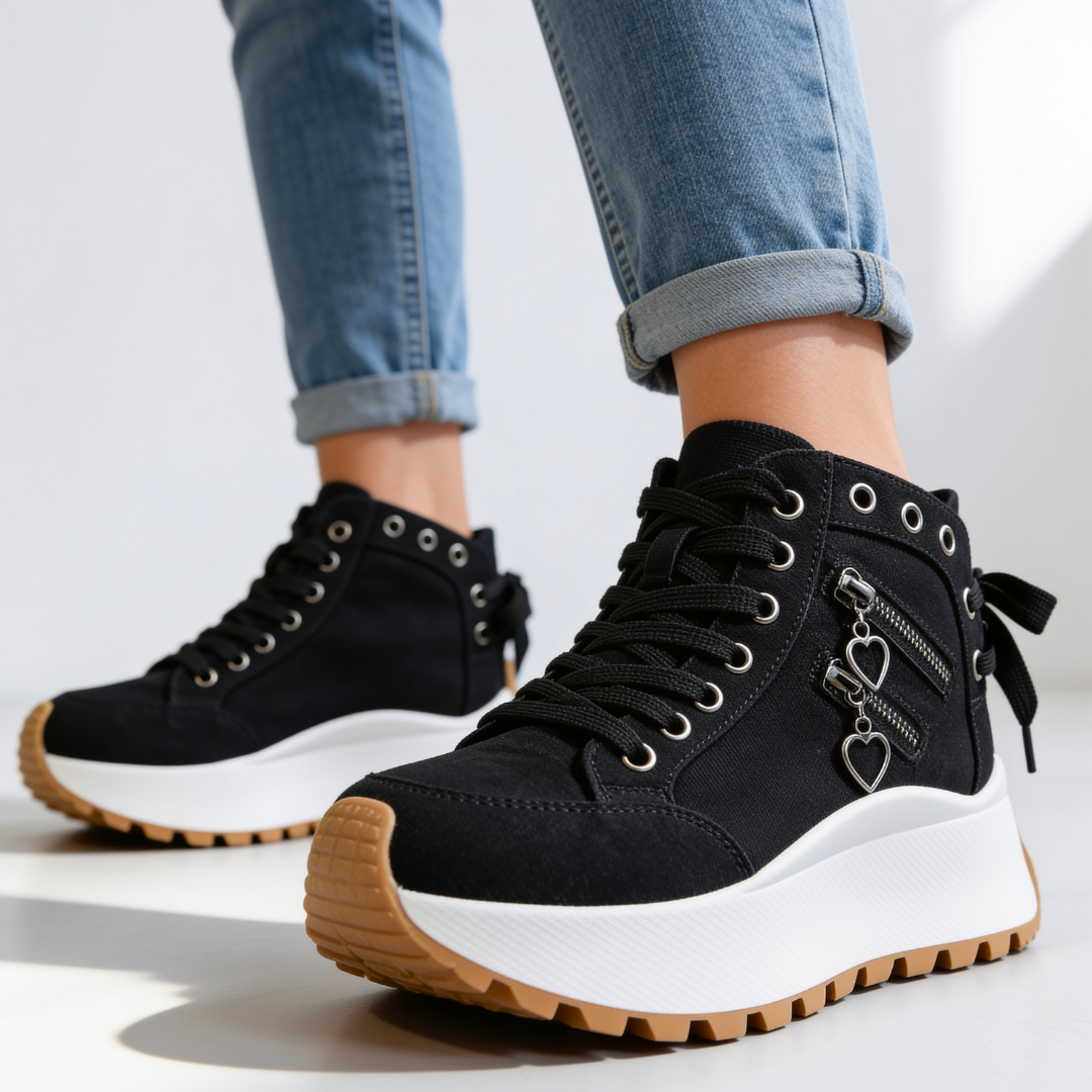 Ella Sweetheart Platform Sneakers
