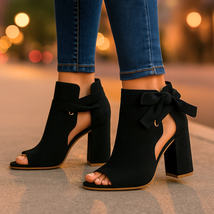 Harper Lane Butterfly Boots — back view