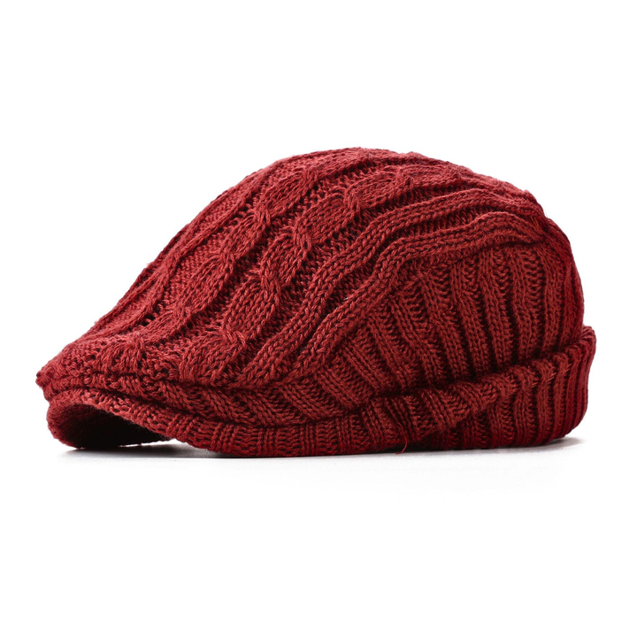 Summit Knit Flat Cap — detail view