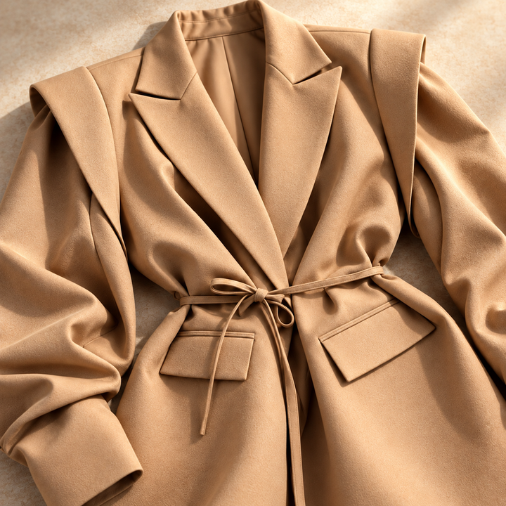 Madison Layered-Shoulder Blazer