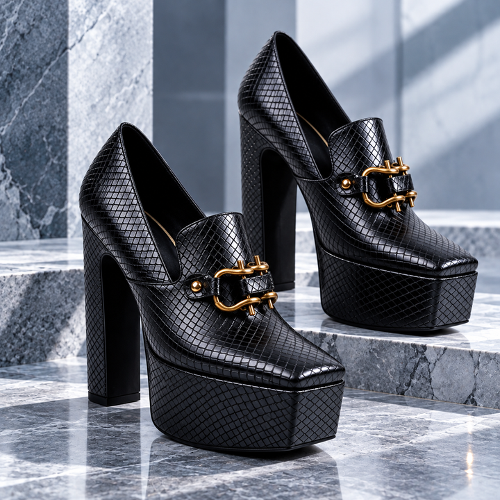 Simone Platform Loafer Pumps