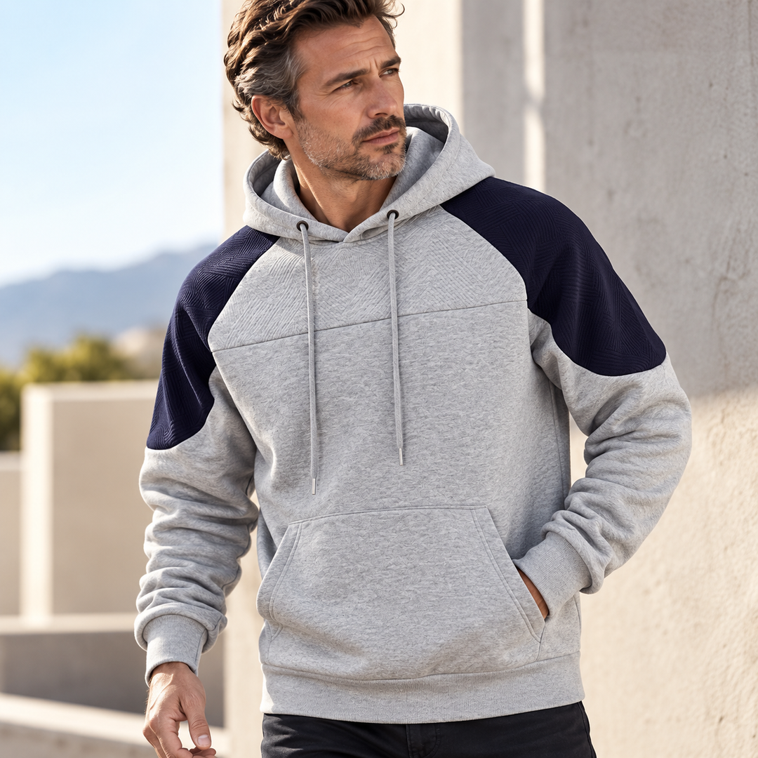 Hudson Panel Fleece Hoodie